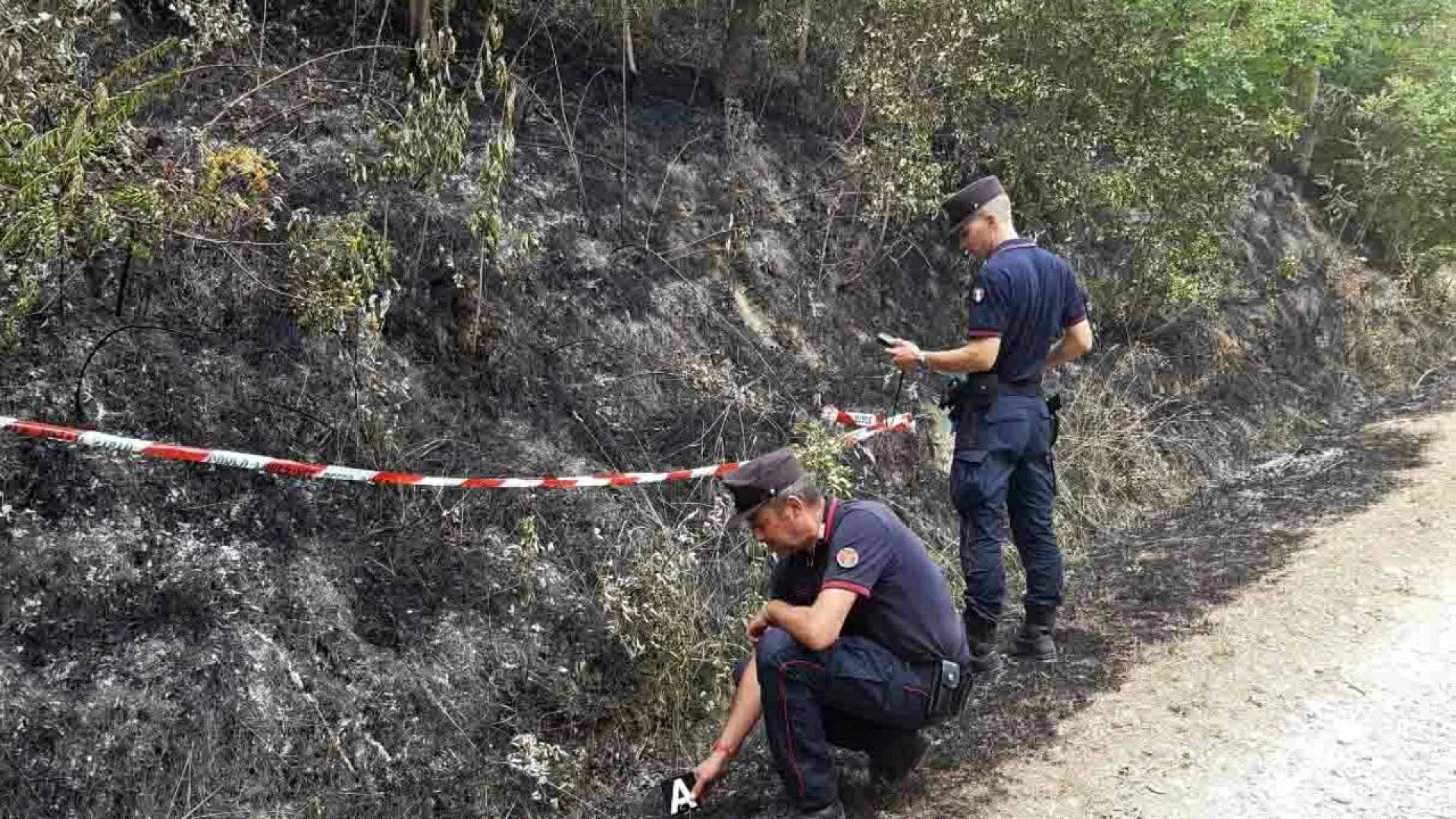 Santa Maria del Molise: incendio boschivo colposo, denunciato uomo del posto dai Carabinieri del Nucleo Forestale di Venafro.